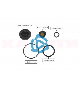 Ремкомплект клапана двойной защиты КАМАЗ "КАМРТИ"  (5 позиций)