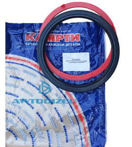 Сальник 142*168*15 задней ступицы в сборе с полимерной крышкой (Элемент Евро-2 КАМАЗ) "КАМРТИ"