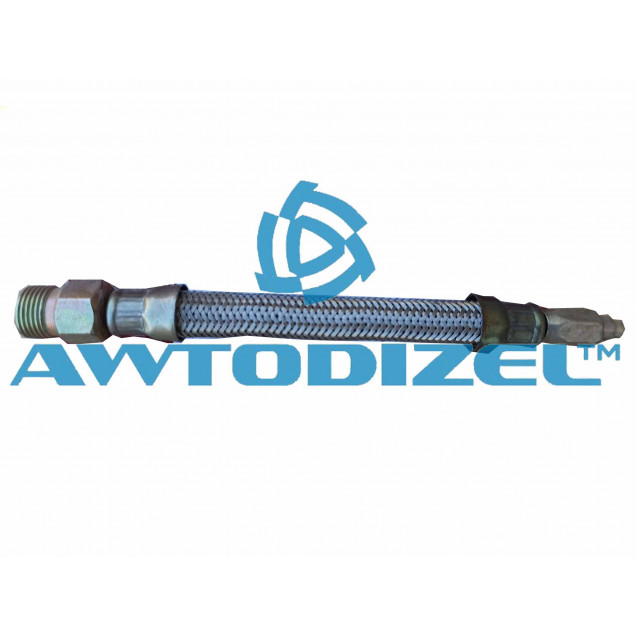 Шланг подвода воздуха ступицам колес БРОНИРОВАННЫЙ, L-130мм гайка10/штуцер18 "XXIвек" КАМАЗ-4310;-43118