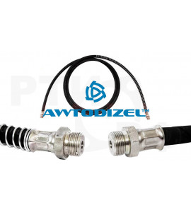 Шланг прицепа с металлической спиралью L-3500 мм. штуцер22/штуцер22, Набережные-Челны