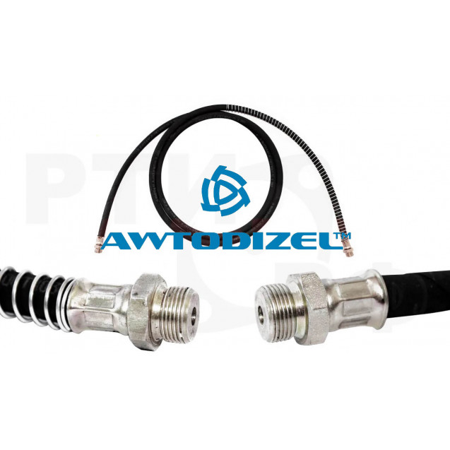 Шланг прицепа с металлической спиралью L-3500 мм. штуцер22/штуцер22, Набережные-Челны