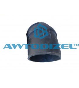 Патрубок угловой выхода воздушного фильтра КАМАЗ "БРТ" (ребристый)