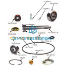 Ремкомплект водяного  насоса КАМАЗ (РТИ, подшипники, вал, манжеты) (17 позиций) "КАМРТИ"