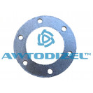 Прокладка аcбестовая трубы приемной ( кренделит, 6 отверстий ) ( круглая ) ТКР ЯМЗ