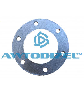 Прокладка аcбестовая трубы приемной ( кренделит, 6 отверстий ) ( круглая ) ТКР ЯМЗ