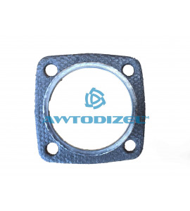 Прокладка выхлопной системы УРАЛ  ( с металлическим кольцом) квадратная 