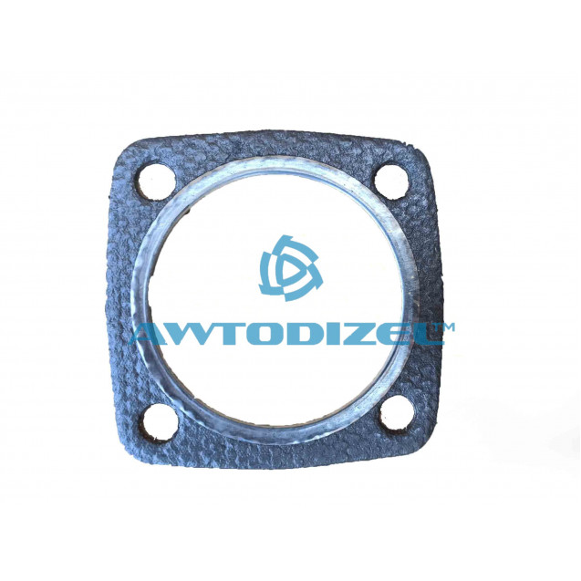 Прокладка выхлопной системы УРАЛ  ( с металлическим кольцом) квадратная 