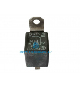 Реле электромагнитное 4-х контактное с кронштейном 20А,24В (981.3777-10 ) ЭМИ