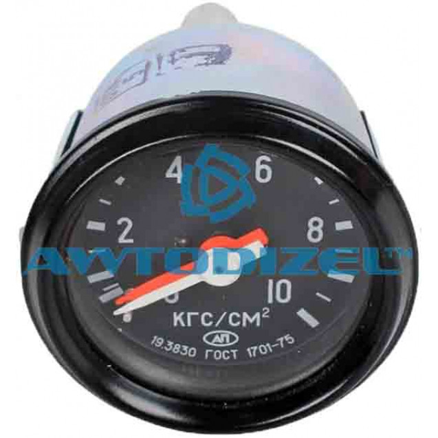 Указатель давления воздуха КАМАЗ, КРАЗ, ЗИЛ АВТОПРИБОР  (Манометр)