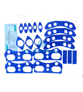 Ремкомплект уплотнительных прокладок ГБЦ для двигателя ЯМЗ (общая) на 1 головку (синий силикон)