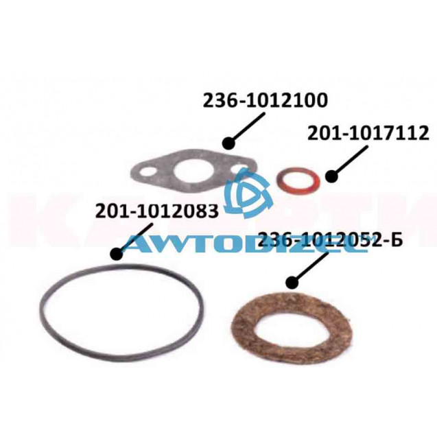 Ремкомплект ФГОМ ЯМЗ ( 236-1012010-А3 ) "КАМРТИ" ( 4 поз. ) ( войлок ) 236-1017010