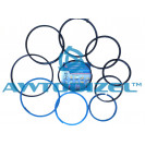 Ремкомплект гидроцилиндра МАЗ-5551 (РТИ, с пластмассой)