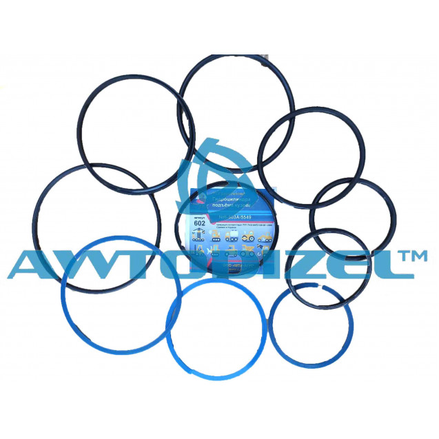 Ремкомплект гидроцилиндра МАЗ-5551 (РТИ, с пластмассой)