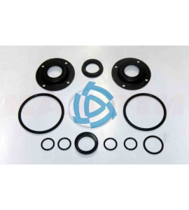 Ремкомплект ЦГ80 силового цилиндра ГУР МАЗ, (ОАО"БЕЛАРУСЬРЕЗИНОТЕХНИКА",РТИ+ фторопластовое кольцо) "КАМРТИ"