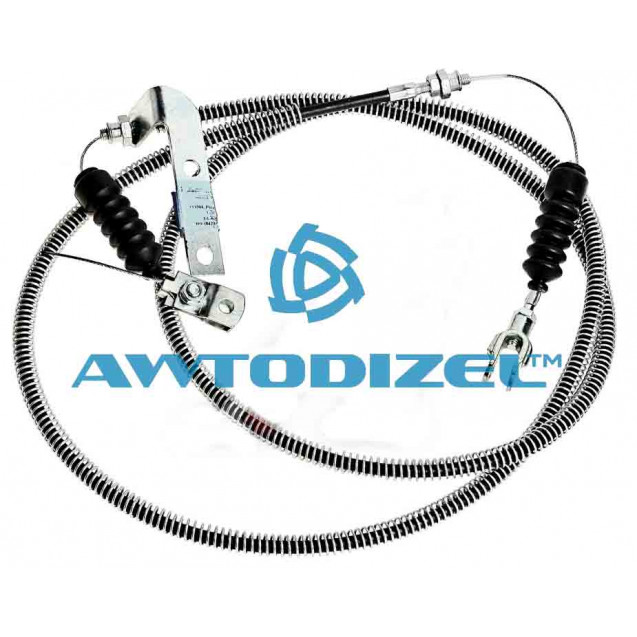 Трос газа МАЗ в оболочке в сборе (с кронштейном) L-2525.0 мм