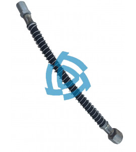 Шланг компрессора МАЗ в оплетке L-345 мм, гайка Г27, шайба Ш22