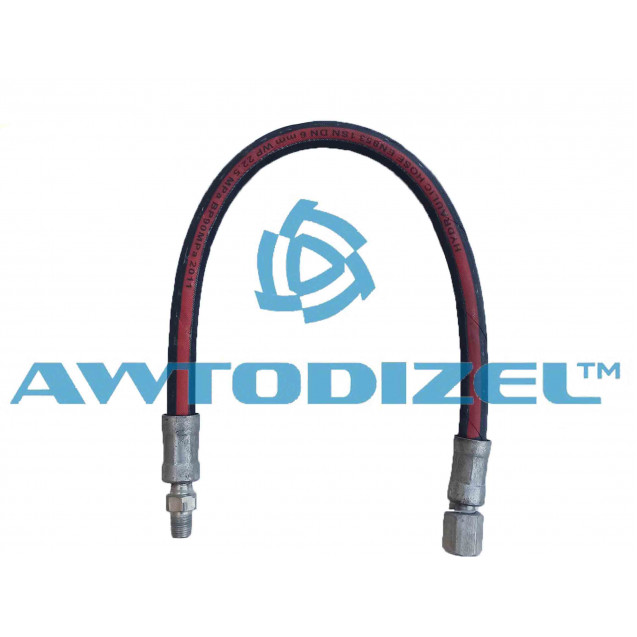 Шланг подъема кабины МАЗ-6430,4370 (L-425 мм, гайка-шайба) длинный