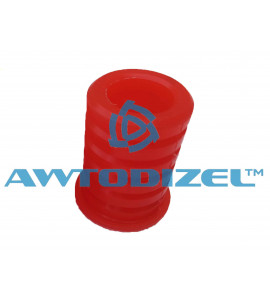 Втулка оси стабилизатора переднего подрессоривания кабины МАЗ, ПОЛИУРЕТАН красный ( 28*44*62 ) УП"ФАМ г.Минск