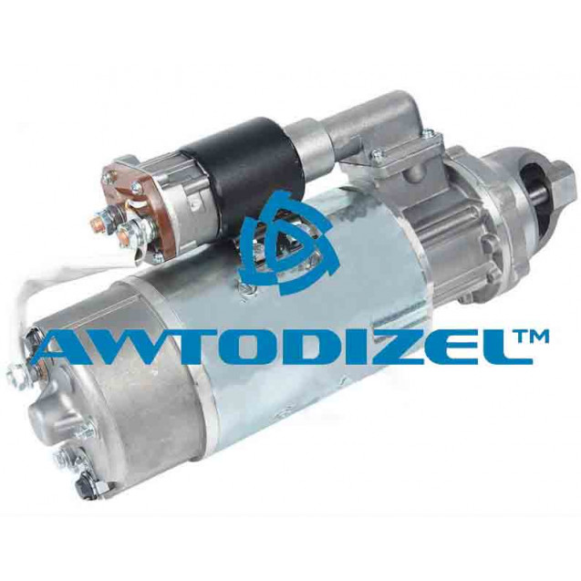 Стартер МАЗ, УРАЛ с двигателем ЯМЗ-236, 238, 658, 7511 ЕВРО-2, 3 АВТОДИЗЕЛЬ ELTRA 24В, 8,2 кВ, Z-10 зуб. 2501.3708-21, 2501.3708000-21