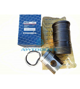 Гильза с поршнем (ГПК) ЯМЗ-238Б АВТОДИЗЕЛЬ (корткая гильза, поршень, уплотнительные кольца, поршневые кольца) (блок 238-И)