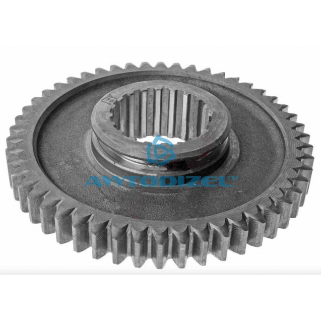 Шестерня 1-й передачи КПП ЯМЗ вторичного вала и заднего хода АВТОДИЗЕЛЬ  Z-50 зуб
