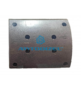 Накладка тормозной колодки МАЗ 54326 сверленная расточенная (223х220х12/17) Китай. 5440-3502105-04  (131-02-11 )