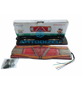 Фонарь задний, светодиод с добавочным бегущим указателем поворота из 2-х (левый и правый) 24V, 465х130/25 (Китай)