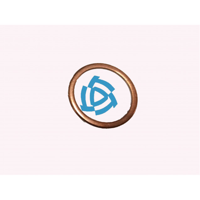 Шайба медная уплотнительная Ø-22х27х1 (плоская) ЦИТ на форсунку