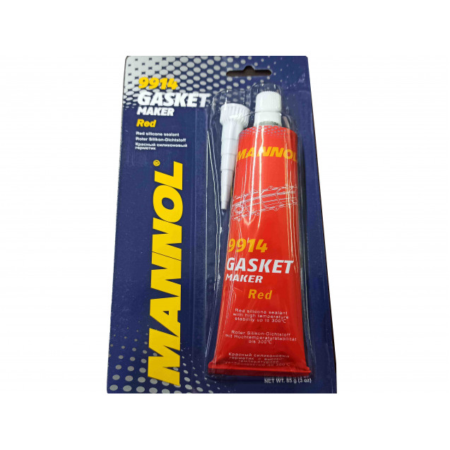 Герметик силиконовый "MANNOL" (красный) RED высокотемпературной устойчивостью до 300 °C