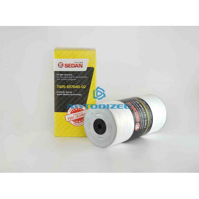 Элемент фильтрующий масла Евро-1,2,3,4 КАМАЗ "SEDAN" (нить; метал)