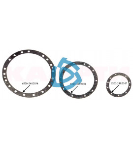 Ремкомплект паронитовых прокладок заднего моста КАМАЗ-6520 ЕВРО-2  (3 позиции) "КАМРТИ"