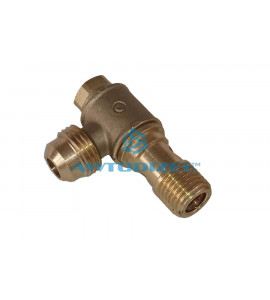 Фитинг поворотный ЯМЗ-658 трубки топливной отводящей двухъярусный F1520 М16х1,5 - М14х1,5-SO2  АВТОДИЗЕЛЬ  наконечник