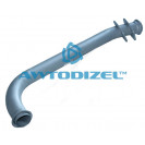 Труба глушителя КАМАЗ приёмная левая спаренная (прямая)