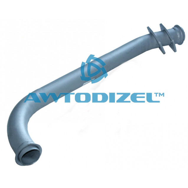 Труба глушителя КАМАЗ приёмная левая спаренная (прямая)