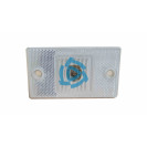 Фонарь габаритный 24V белый горизонтальный с колодкой AMP РУДЕНСК