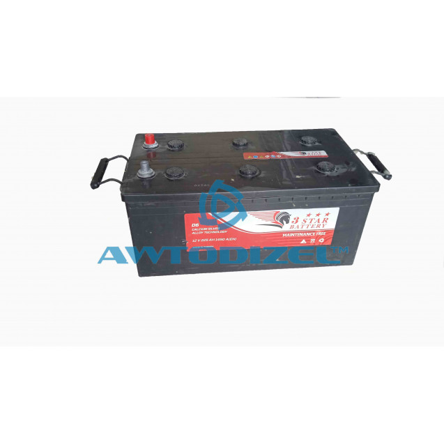 Аккумулятор "3 STAR" 225 AH 12 V D6 1450 А(EN) (Турция)