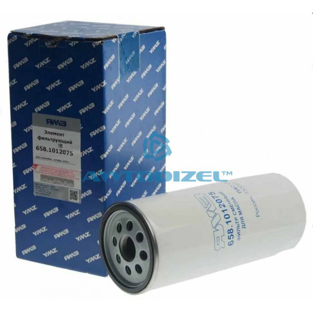 Фильтр масляный ЯМЗ ЕВРО-0, 1, 2, 3, 4 (аналог 5340.1012075, W 11 102/37) АВТОДИЗЕЛЬ размер резьбы 1 1/8-16 UN