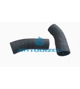 Патрубок радиатора КАМАЗ верхний (L-130*80 мм, Ø-60) ВПТ изогнутый
