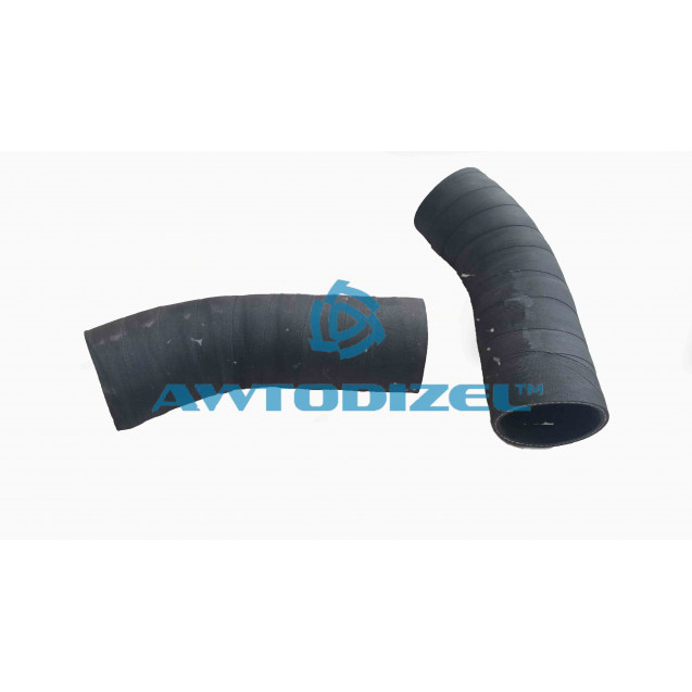 Патрубок радиатора КАМАЗ верхний (L-130*80 мм, Ø-60) ВПТ изогнутый