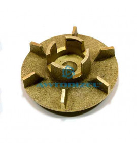 Крыльчатка водяного насоса ЯМЗ-236 АВТОДИЗЕЛЬ  С/О (крыльчатка латунь)