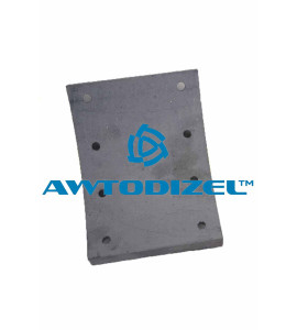 Накладка тормозной колодки КАМАЗ-5320 (212х140х15/19) сверлённая ФРИТЕКС не тачённая