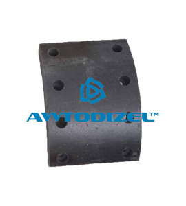 Накладка тормозной колодки КАМАЗ-5320 (212х140х15/19) сверлённая ФРИТЕКС не тачённая