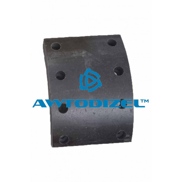 Накладка тормозной колодки КАМАЗ-5320 (212х140х15/19) сверлённая ФРИТЕКС не тачённая