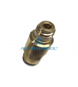 Соединитель (фитинг) трубки ПВХ, ЯМЗ-658 АВТОДИЗЕЛЬ полиамид Ø-6 мм (наружная резьба М10х1,5) прямой латунь CAMOZZI