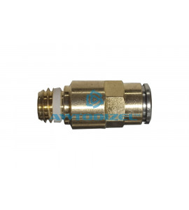 Соединитель (фитинг) трубки ПВХ, ЯМЗ-658 АВТОДИЗЕЛЬ полиамид Ø-6 мм (наружная резьба М10х1,5) прямой латунь CAMOZZI