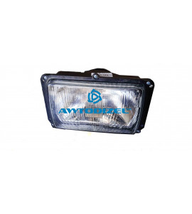 Фара квадратная МАЗ, КАМАЗ, (без лампы) б/л РУДЕНСК