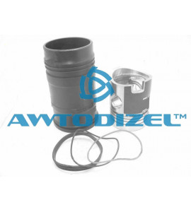 Гильза с поршнем ЯМЗ-238НБ АВТОДИЗЕЛЬ фосфатированная (гильза, поршень, уплотнительные кольца)