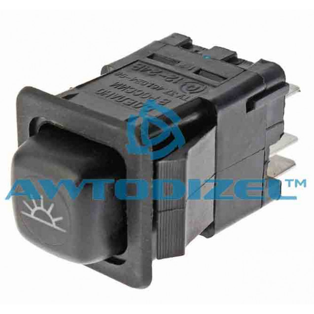 Выключатель кнопка КАМАЗ, МАЗ освещения салона АВТОАРМАТУРА