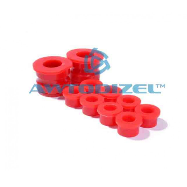 Втулка МАЗ-5440, 6430 рычага стабилизатора подвески передней комплект (10 втулок) полиуретан ПТП