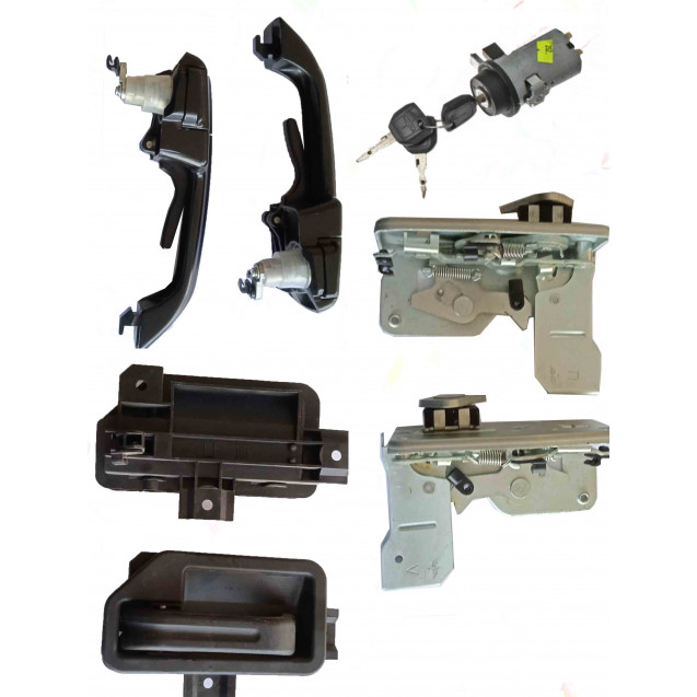 Устройство запорное МАЗ с замком зажигания и внутр. ручками (левое и правое) комплект Н/О РАДИОВОЛНА